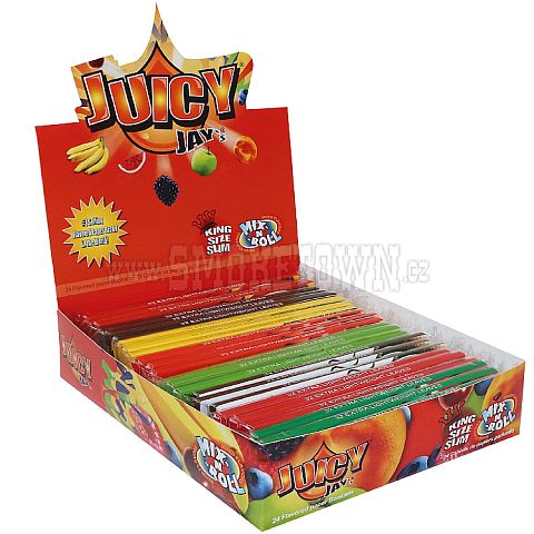 JUICY JAY - Krabice papírků různých příchutí (24ks po 32 papírcích)