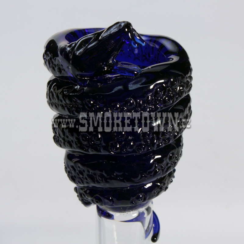 Glassbowl ´Viper´ coloured Blue SG14 2