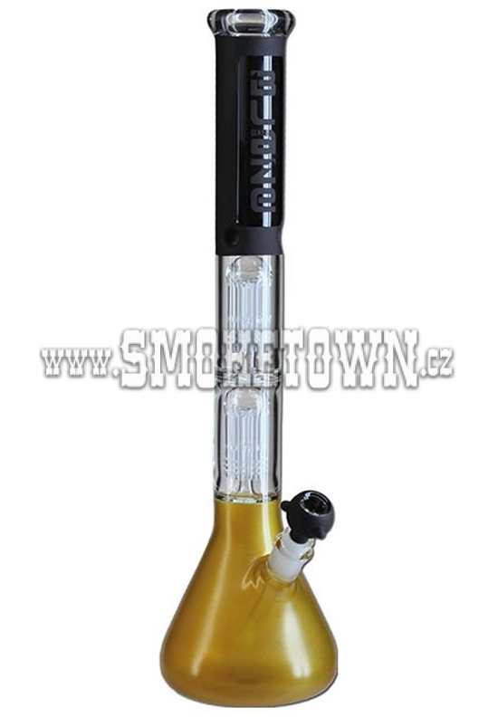 Blaze Glass Icebong Percolator 2x8-Arm Gold 50cm
