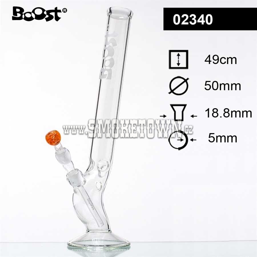 Boost Bolt ICE Glass Bong Curved 49cm