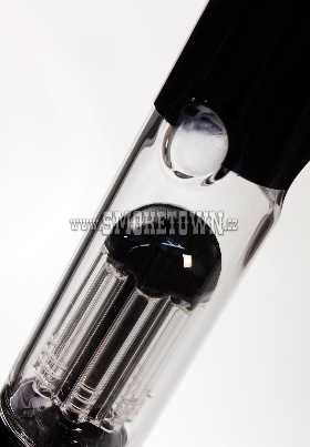 High Quality Glass Icebong 8-Arm Percolator Black 42cm 2