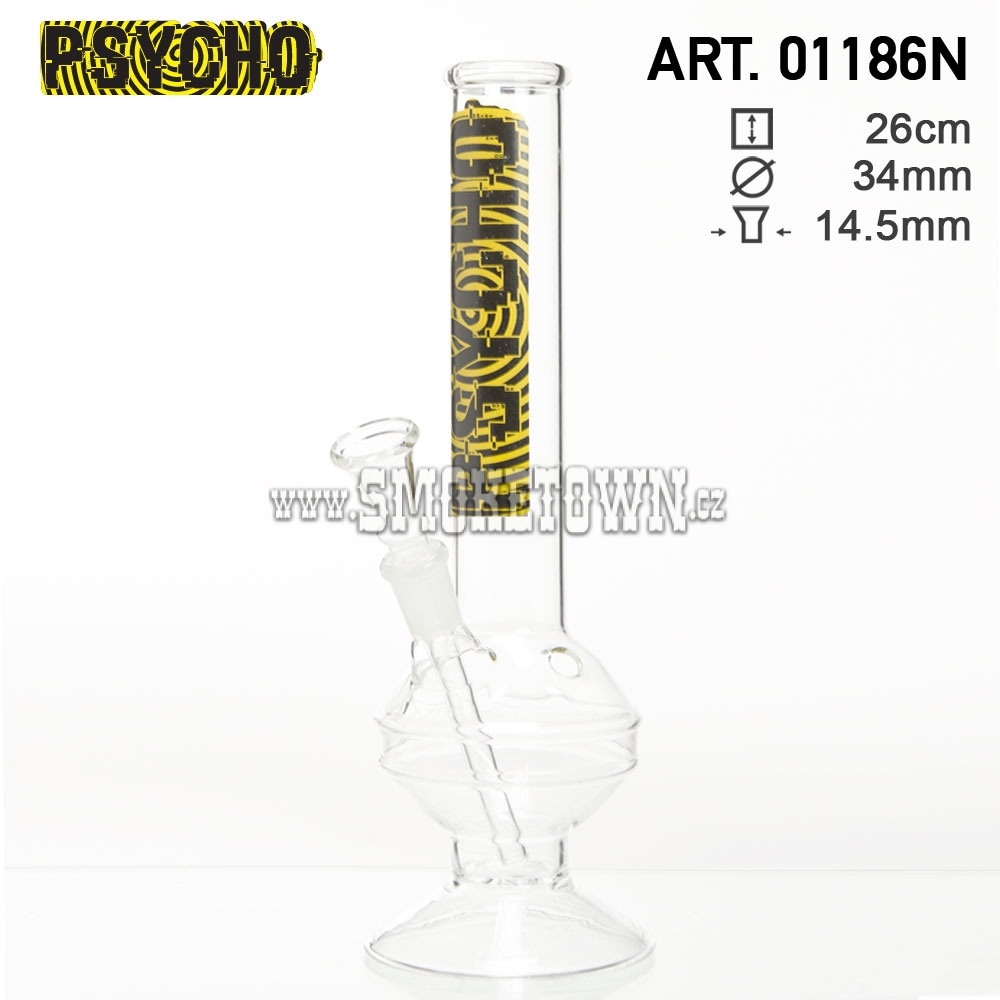 Psycho Bouncer Glass Bong Flask 26cm