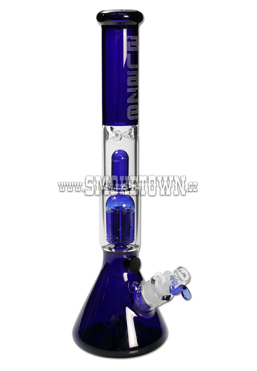 Blaze Glass Cone Icebong 6-Arm Percolator Blue 49cm