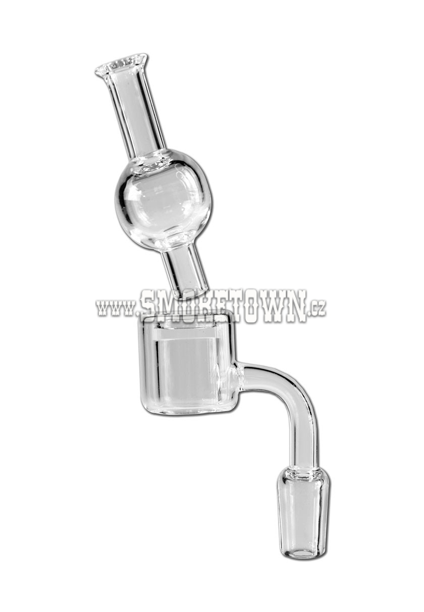 Glass Banger Set clear Grinding with Carb Cap MALE SG18