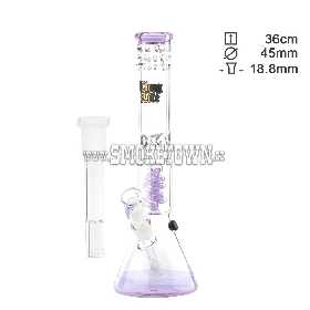 Thug Life Glass Bong Beaker Purple 36cm