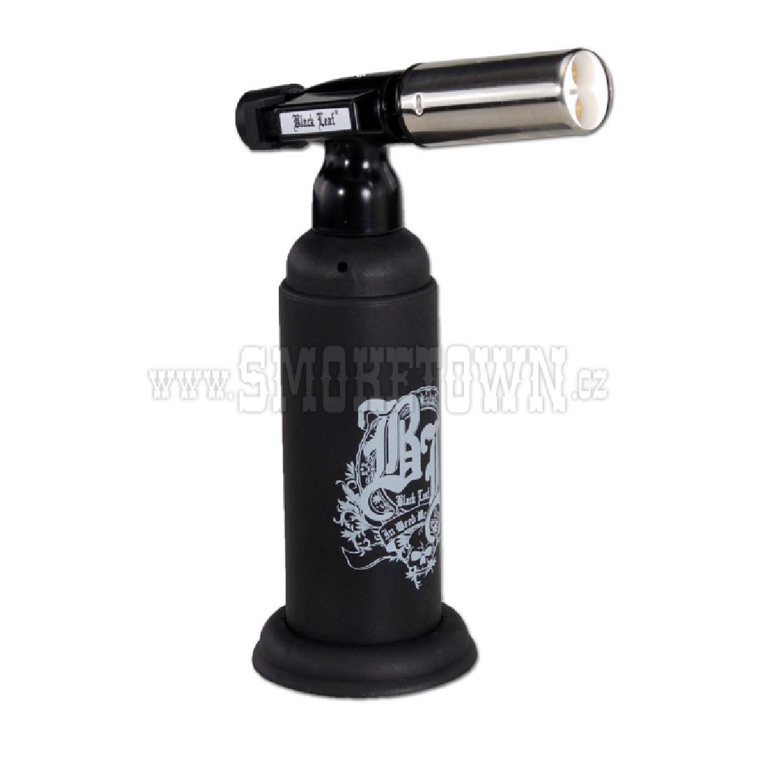 Black Leaf Torch Electronic Lighter Black