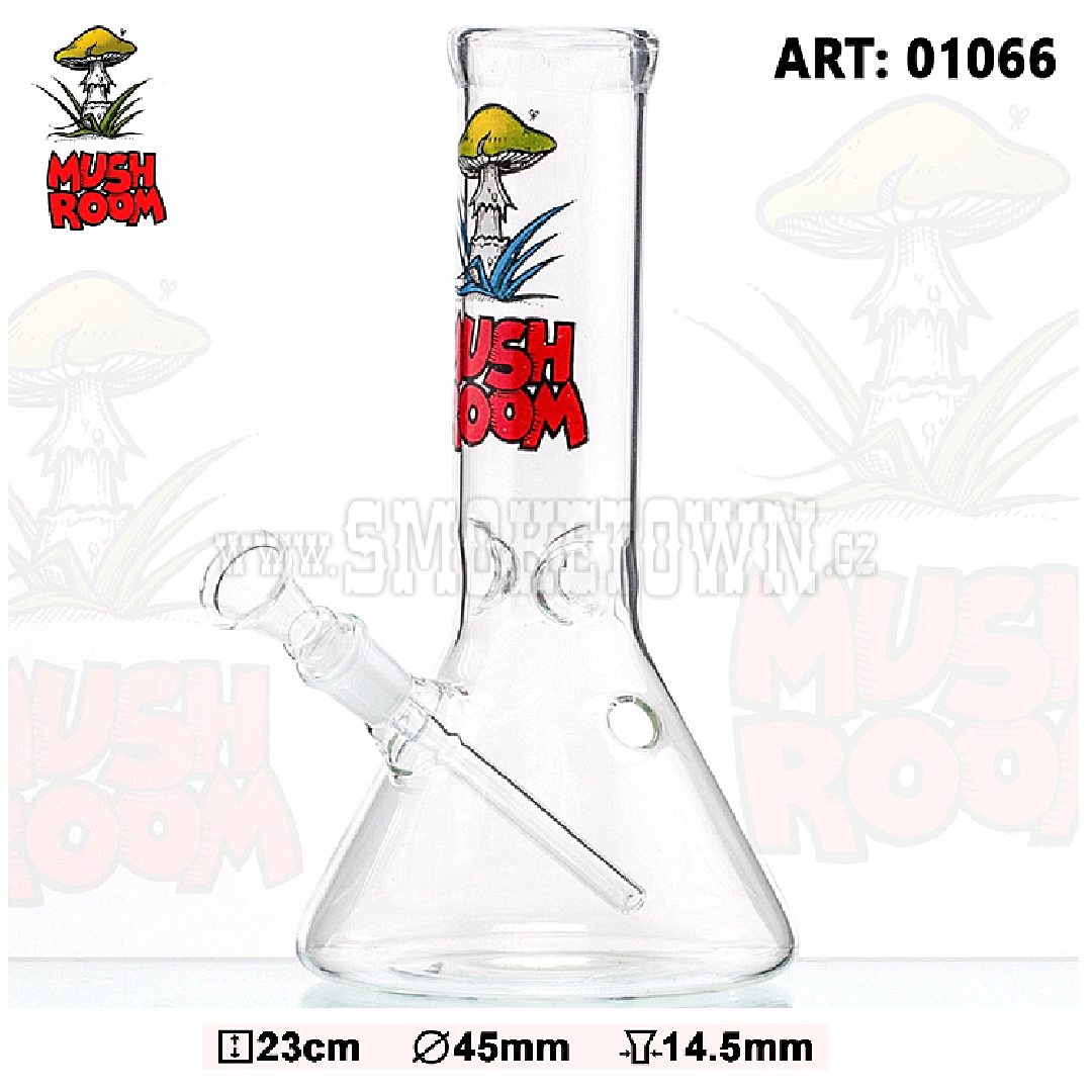 Mushroom Beaker Glass Bong 23cm