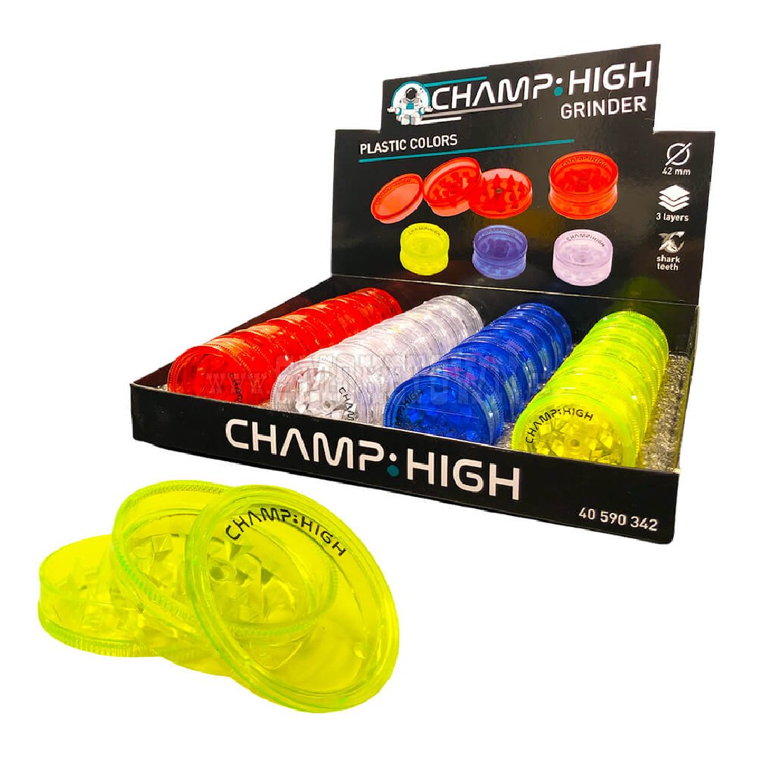 Champ High Mini Plastic Grinder 3 Parts – 42mm