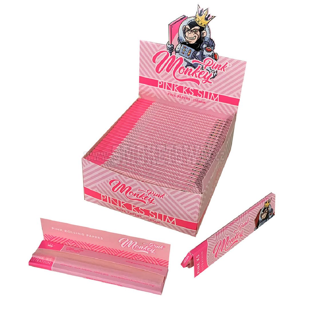 Monkey King Pink KS Slim Rolling Papers