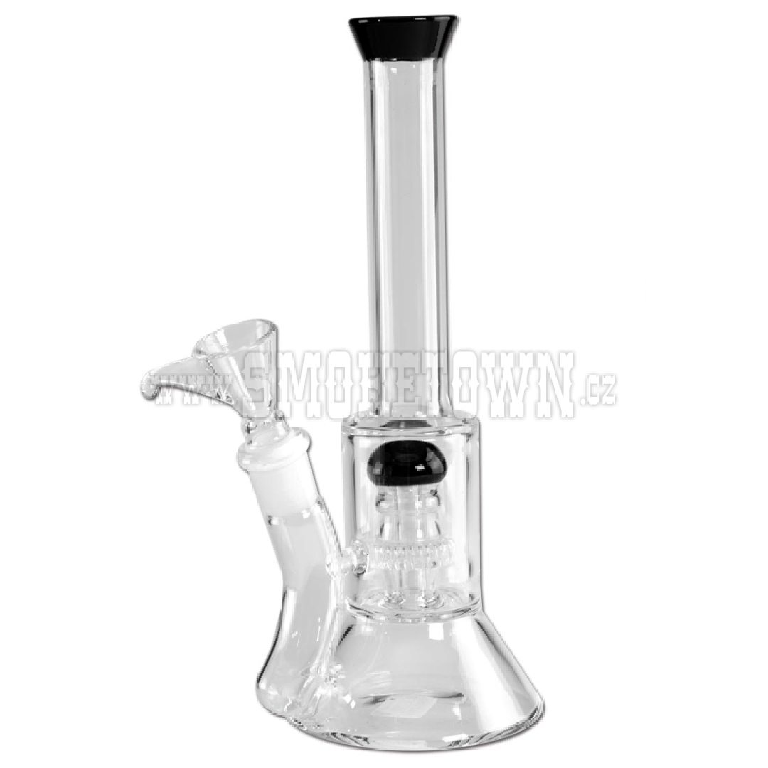 Glass Bong Drum Percolator Black 21cm