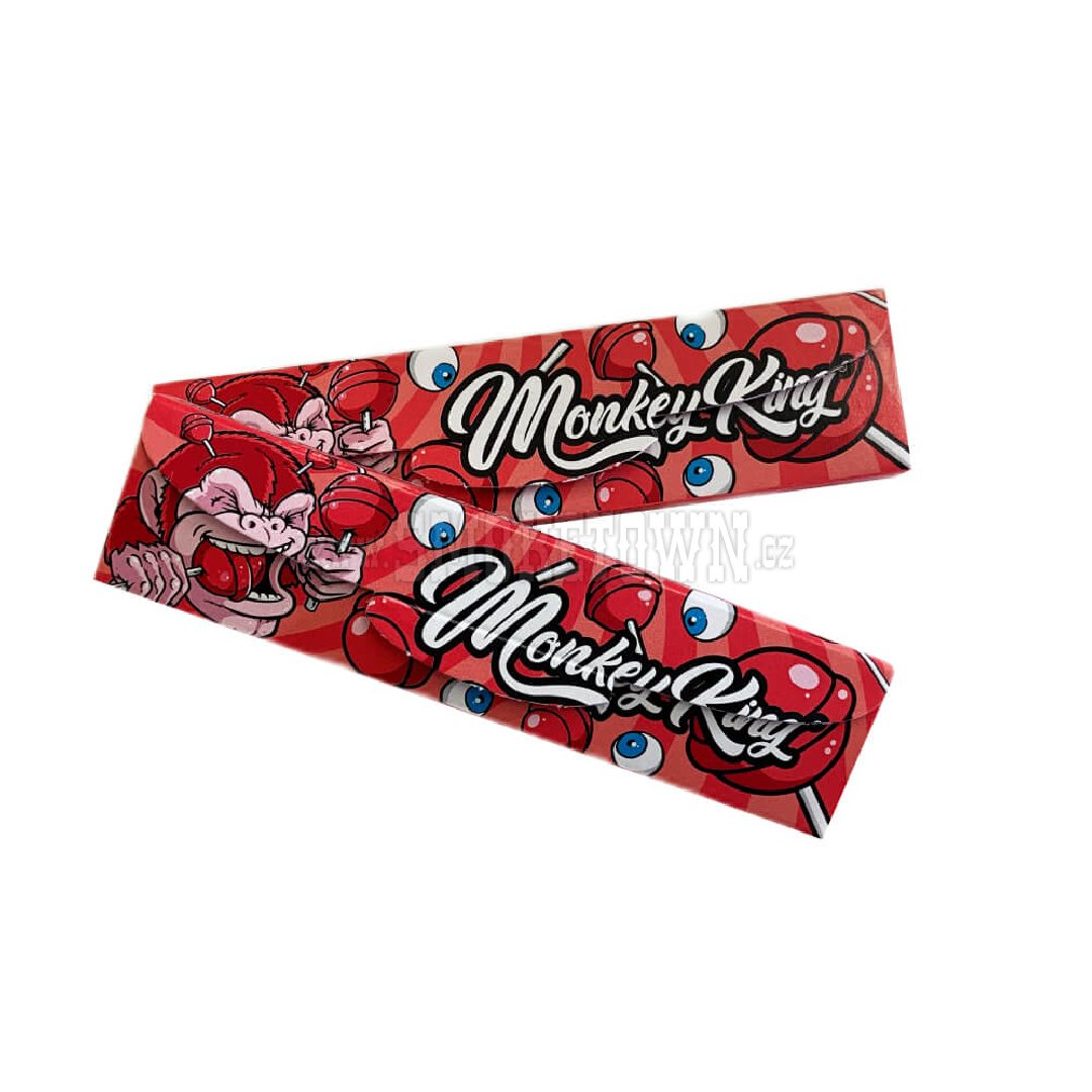 Monkey King Rolling Papers with Filter Tips Red Lolly Pop 2