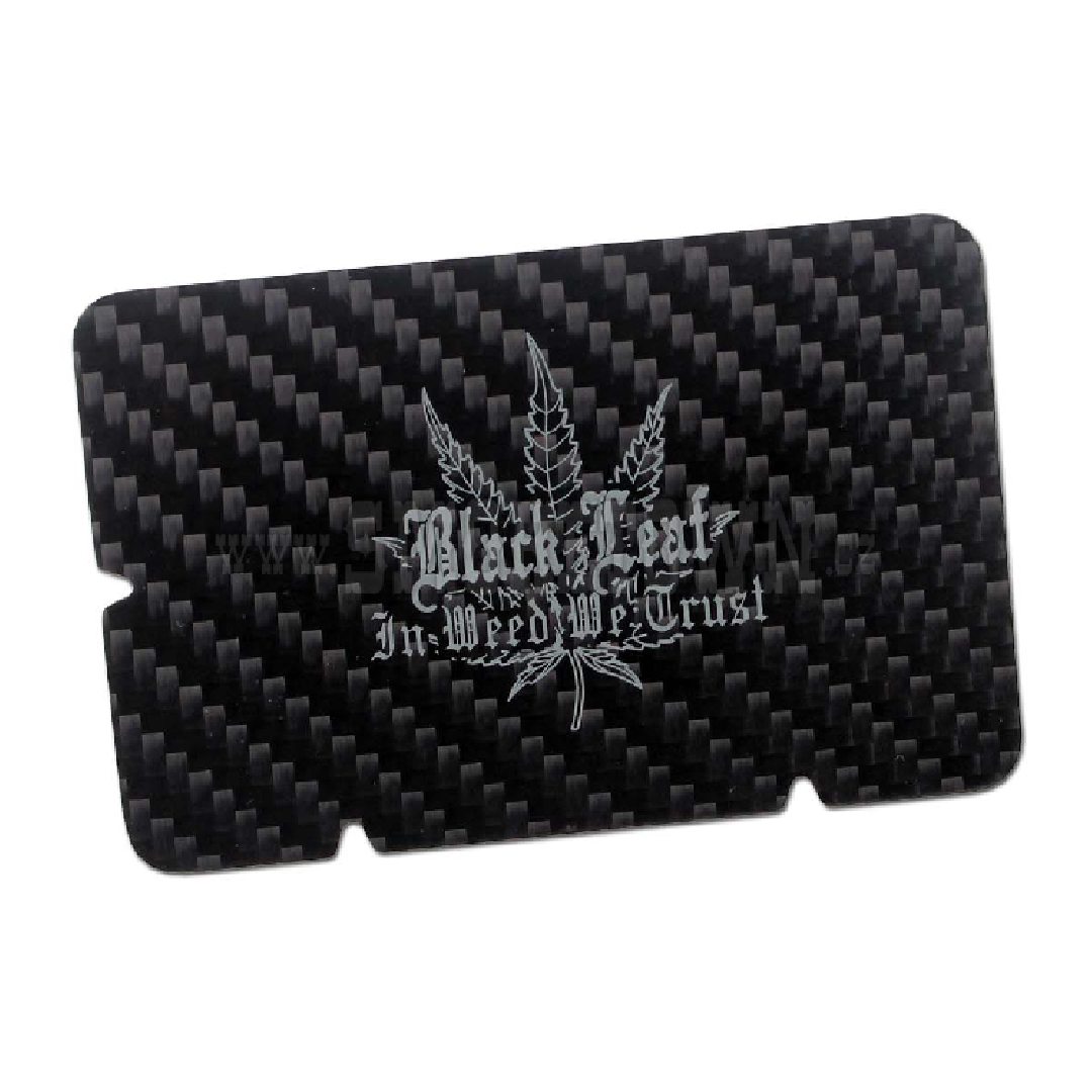 Black Leaf Carbon Fiber Card