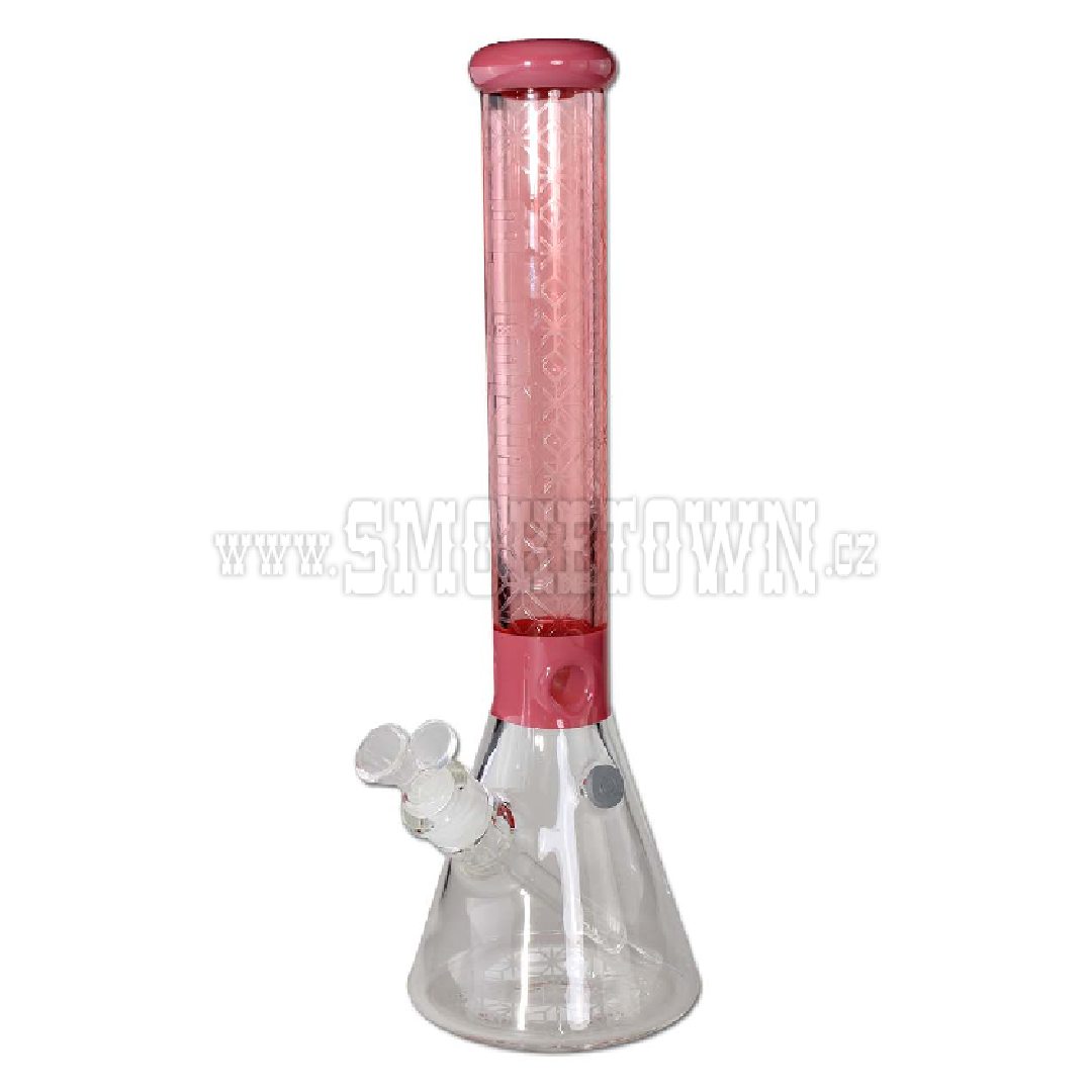 BLAZE Sandblast Beaker Bong Ice Pink 41cm