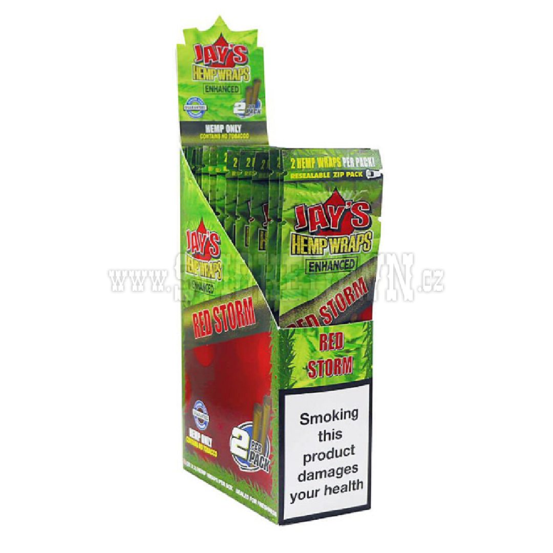 Juicy Hemp Terpenes Wraps Red Storm Box 25ks