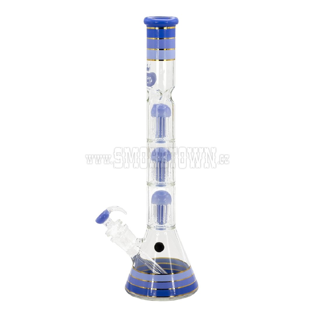 Grace Glass Bong 3x Braker Percoolater Tree Blue 50cm 2