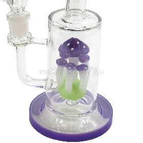 Grace Glass Purple Mushroom Percolator Bong 36cm 2