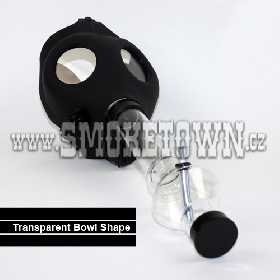 Gas Mask Bong Bowl Shape Transparent